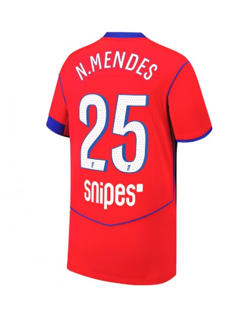 Paris Saint-Germain Nuno Mendes #25 Replika Tredje Kläder 2025-26 Kortärmad Paris Saint-Germain Nuno Mendes #25 Replika Tredje Kläder 2025-26 Kortärmad